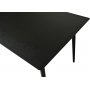 Velda matbord 180x90 cm - Svart askfanr