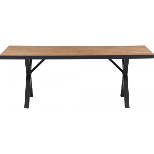 Garcia matbord 200 x 100 cm - Brun/Svart