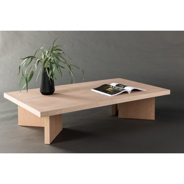 Table basse Bassholmen 140 x 80 cm - Chaux Table basse Bassholmen 140 x 80 cm - Chaux