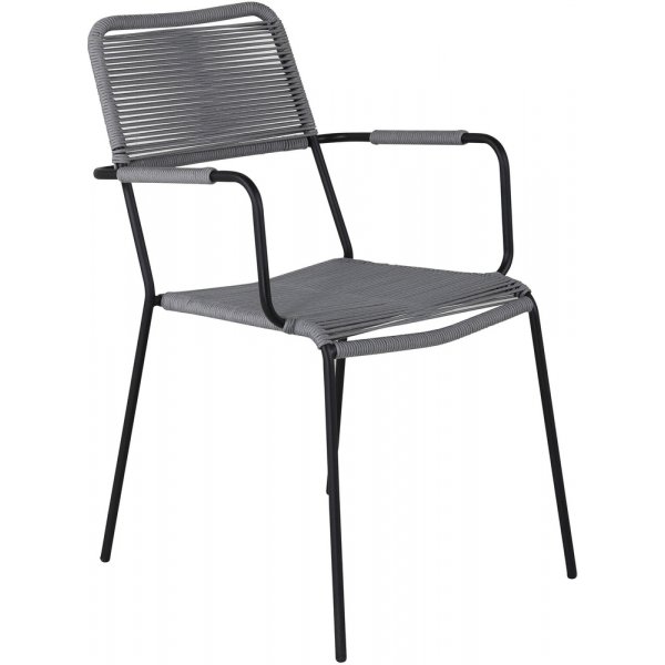 Lindos karmstol - Gr/Svart