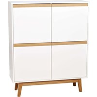 Century highboard - Vit/ek Century highboard - Vit/ek