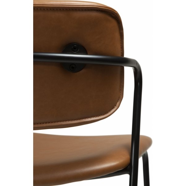 Tabouret de bar Zed - PU marron Tabouret de bar Zed - PU marron