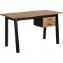 Brighton skrivbord 130x60 cm - Ek/svart