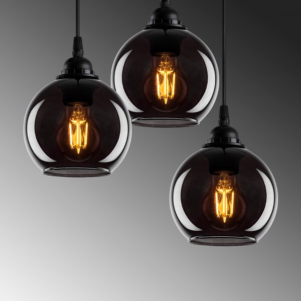 Plafonnier Smoke 11 - Noir