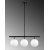 Atlas taklampa 10281 - Svart/antik/vit