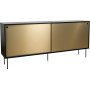 Volume sideboard 178 cm - Svart/mssing