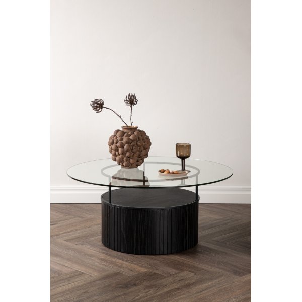 Table basse Bovall 90 cm - Noir