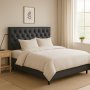 Night snggavel 105 cm - Svart konstlder