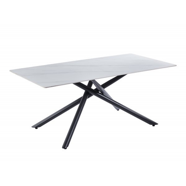 Jupiter matbord i sintrad sten - 180x90 cm - Vit marmor Jupiter matbord i sintrad sten - 180x90 cm - Vit marmor