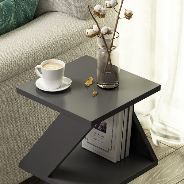 Table d\\\'appoint Albeni 30 x 30 cm - Anthracite Table d\\\'appoint Albeni 30 x 30 cm - Anthracite