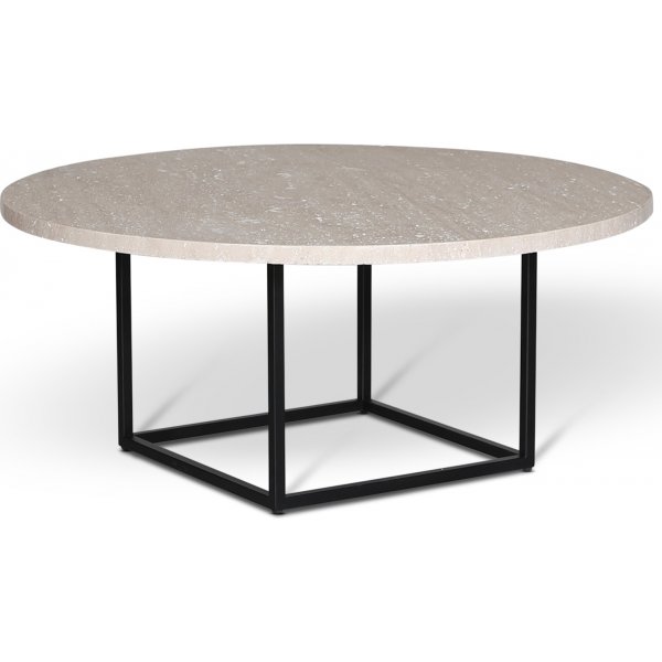 Dexter runt soffbord i travertin 105 cm