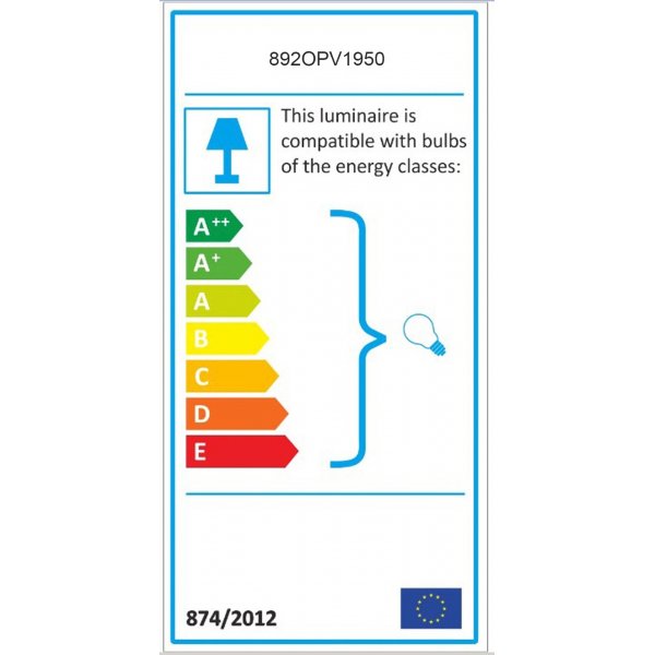 Yildo taklampa 6868 - Vit/svart