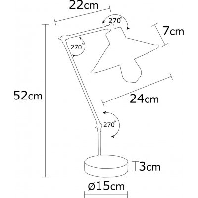 Magnat bordslampa - Gul