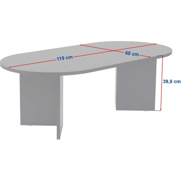 Sable soffbord 119 x 60 cm - Vit Sable soffbord 119 x 60 cm - Vit