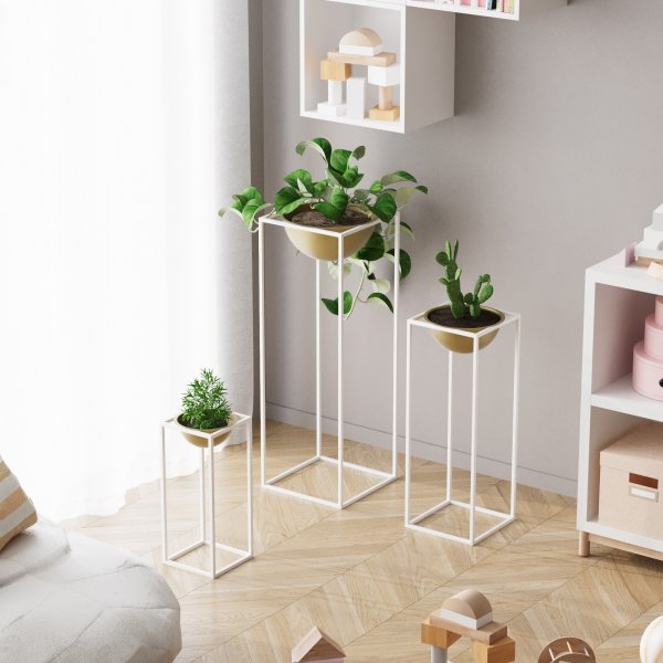 Pot Plato 19 - Blanc/or Pot Plato 19 - Blanc/or