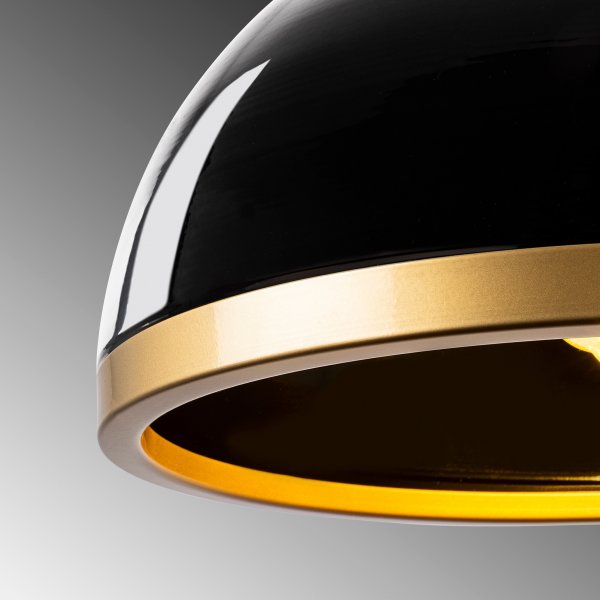 Plafonnier Fender 11535 - Noir/or Plafonnier Fender 11535 - Noir/or