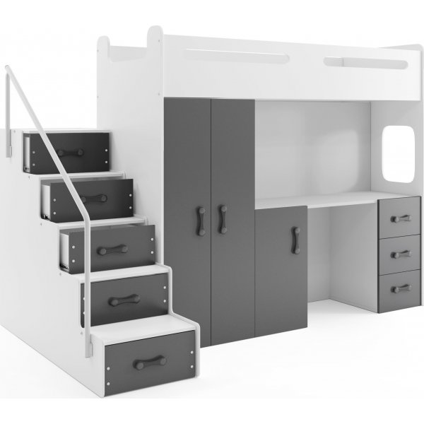 Max lofts�ng med skrivbord 80 x 200 cm - Valfri f�rg