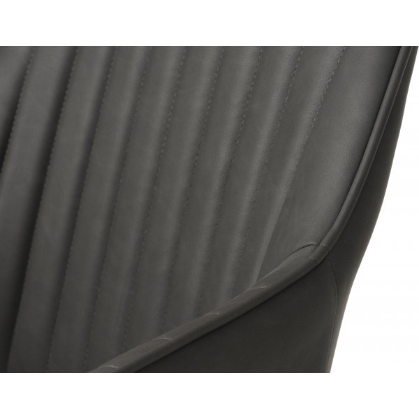 Boston Fauteuil in grijs PU Boston Fauteuil in grijs PU