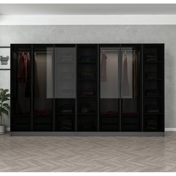 Armoire Cavolo 315 cm, variante B - Anthracite Armoire Cavolo 315 cm, variante B - Anthracite