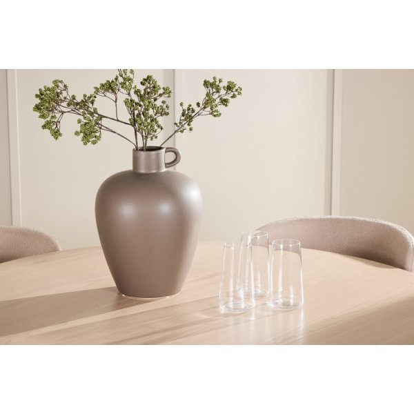 Matbord Flora med 4 st Astoria stolar - Beige/whitewash + 3.00 x Möbeltassar Matbord Flora med 4 st Astoria stolar - Beige/whitewash + 3.00 x Möbeltassar