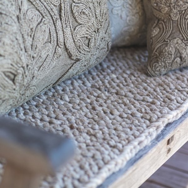 Coussin d\\\'assise Truls 35 x 120 cm - Gris clair Melange Coussin d\\\'assise Truls 35 x 120 cm - Gris clair Melange