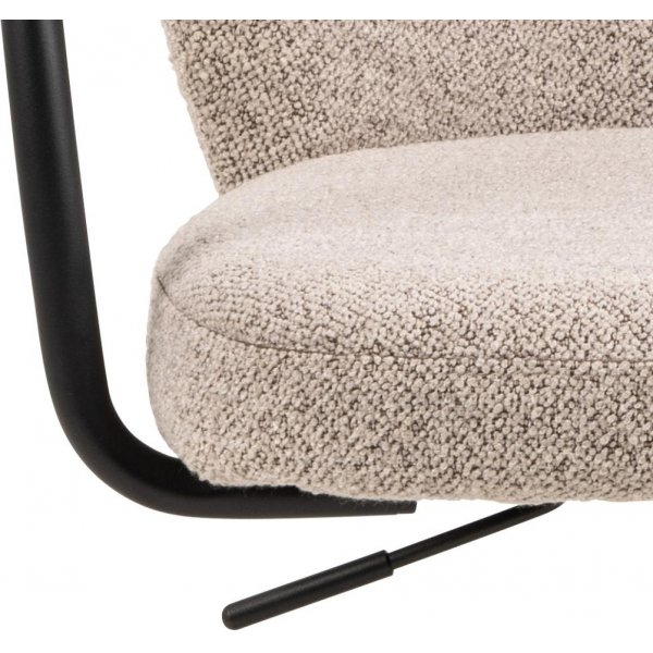 Patricia kontorsstol - Beige bouclé/matt svart Patricia kontorsstol - Beige bouclé/matt svart