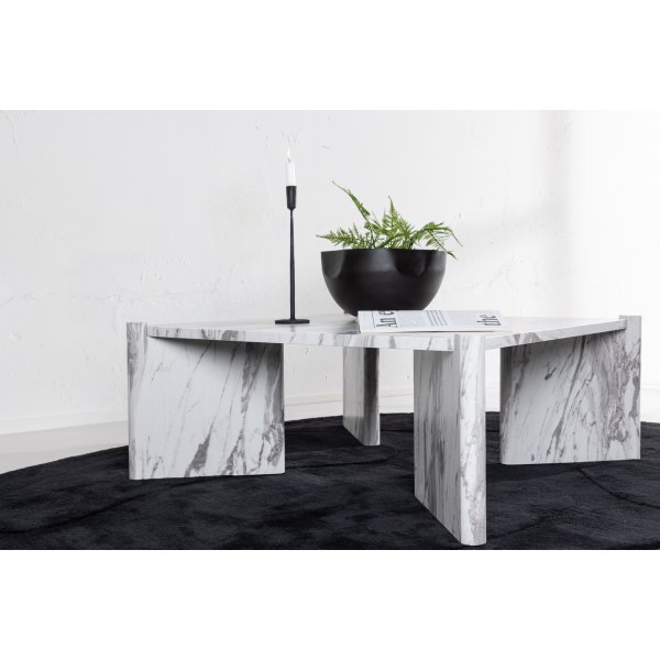 Table basse Rogaland 100 x 100 cm - Blanc Table basse Rogaland 100 x 100 cm - Blanc