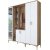 Meuble d\\\'entre Esa 180 x 37,5 x 198,6 cm Variante B - Noyer/blanc