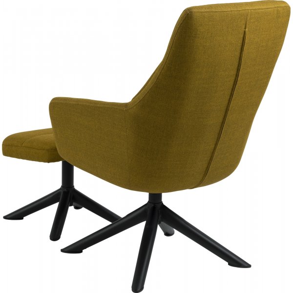 Fauteuil Heather avec repose-pieds - Orange