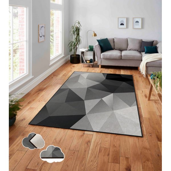 Estera 103 matta 120 x 180 cm - Svart/vit/gr