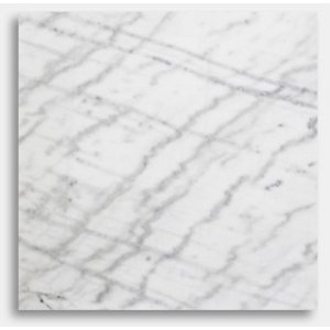 Vit marmorskiva - 55x55 cm