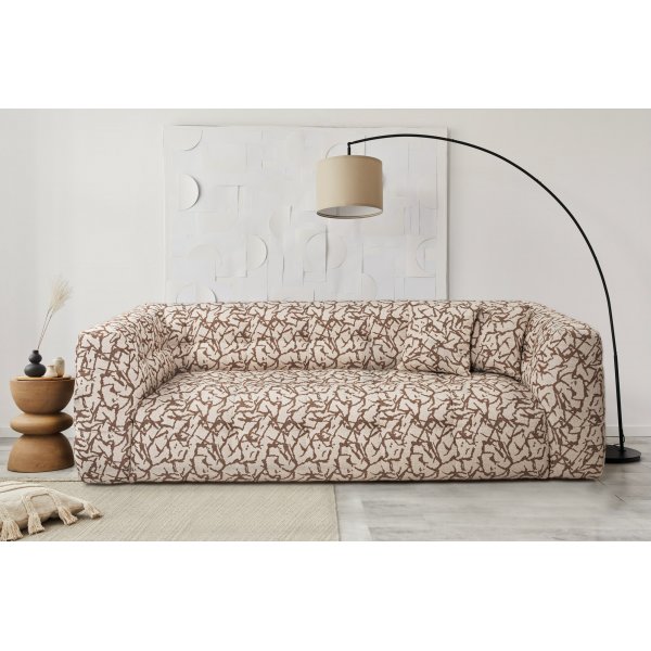 Cady 3-sits soffa - Beige/brun Cady 3-sits soffa - Beige/brun