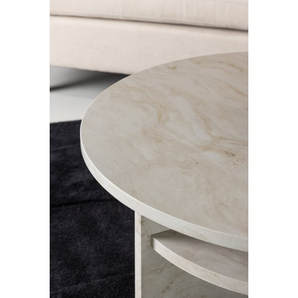 Ålesund soffbord Ø85 cm - Beige Ålesund soffbord Ø85 cm - Beige