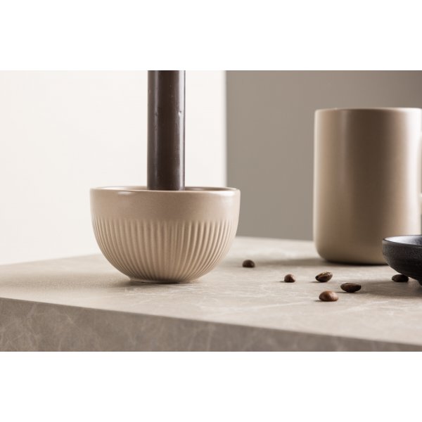 Bougeoir Posh 9 x 6 cm - Beige Bougeoir Posh 9 x 6 cm - Beige