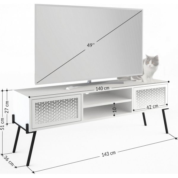 Naive TV-bänk - Ek Naive TV-bänk - Ek