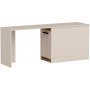 Akser bureau 180 x 47 cm - Licht walnoot/beige