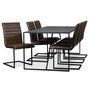 Lazio matgrupp 195 cm bord med 6 st Lazio stolar - Vintage