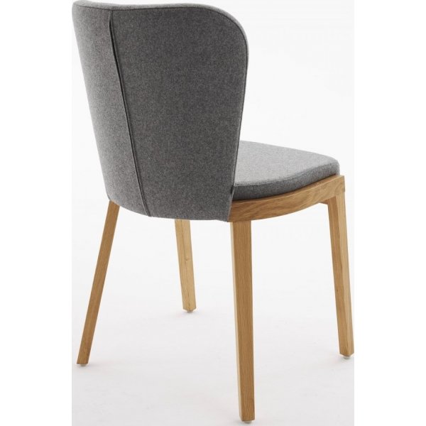 Chaise de salle  manger Lava - Couleur optionnelle du cadre et du rembourrage