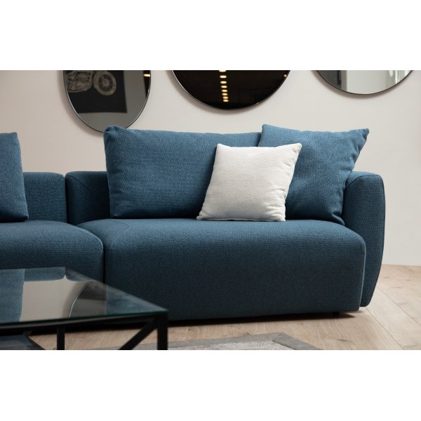 Maya divan bank 255 cm - Blauw Maya divan bank 255 cm - Blauw