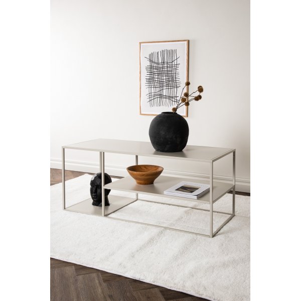 Table basse Trène 120 x 50 cm - Beige Table basse Trène 120 x 50 cm - Beige