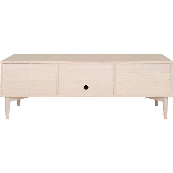 Banc média Karmöy - Placage chêne pigmenté blanc Banc média Karmöy - Placage chêne pigmenté blanc