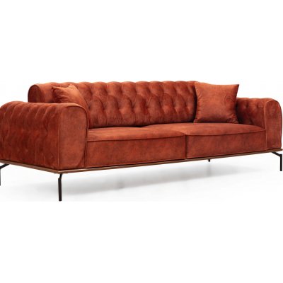 Siesta Capitone 3-sits soffa - Orange