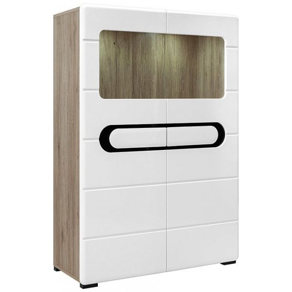 Hagfors skåp - Vit/svart Hagfors skåp - Vit/svart