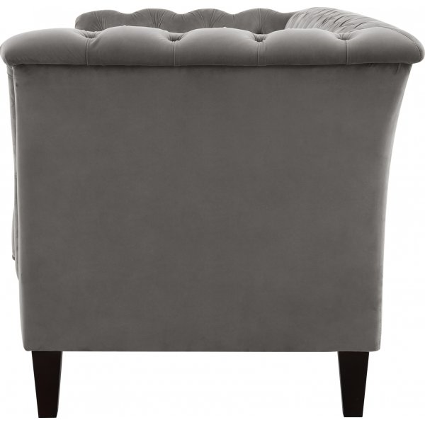 Canapé 2 places Chesterfield gris - Henry + Nettoyage textile pour meubles Canapé 2 places Chesterfield gris - Henry + Nettoyage textile pour meubles