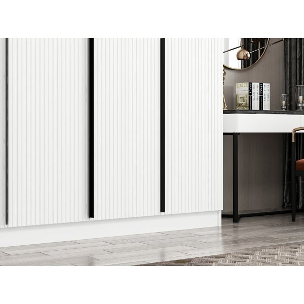 Cikani garderob 270x52x210 cm, variant A - Vit Cikani garderob 270x52x210 cm, variant A - Vit