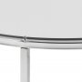 Irving runt lampbord - Krom/Glas