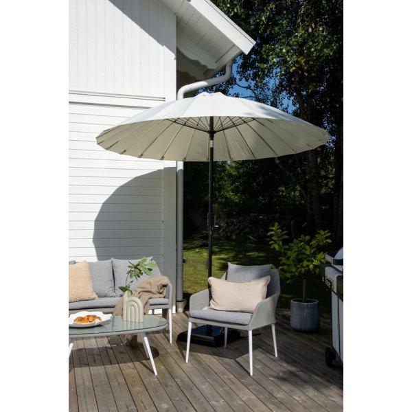 Palmetto parasoll - Svart/Vit Palmetto parasoll - Svart/Vit