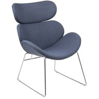Style fåtölj - Mörkblå/krom Style fåtölj - Mörkblå/krom