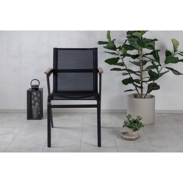 Mexico matstol - Svart/Natur Mexico matstol - Svart/Natur