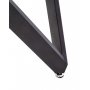 Orcan runt matbord 140 cm - Gr marmor/svart